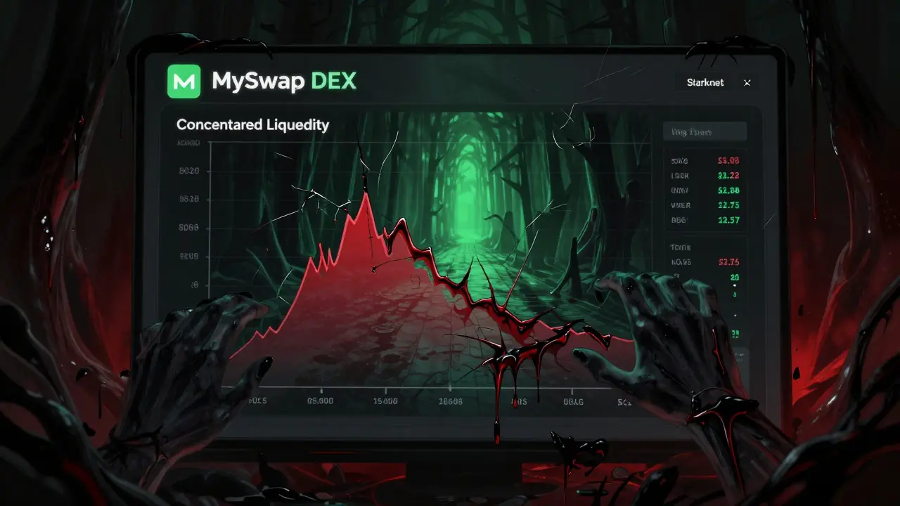 mySwap (Starknet) : Test et Avis Complet sur le DEX à Liquidité Concentrée