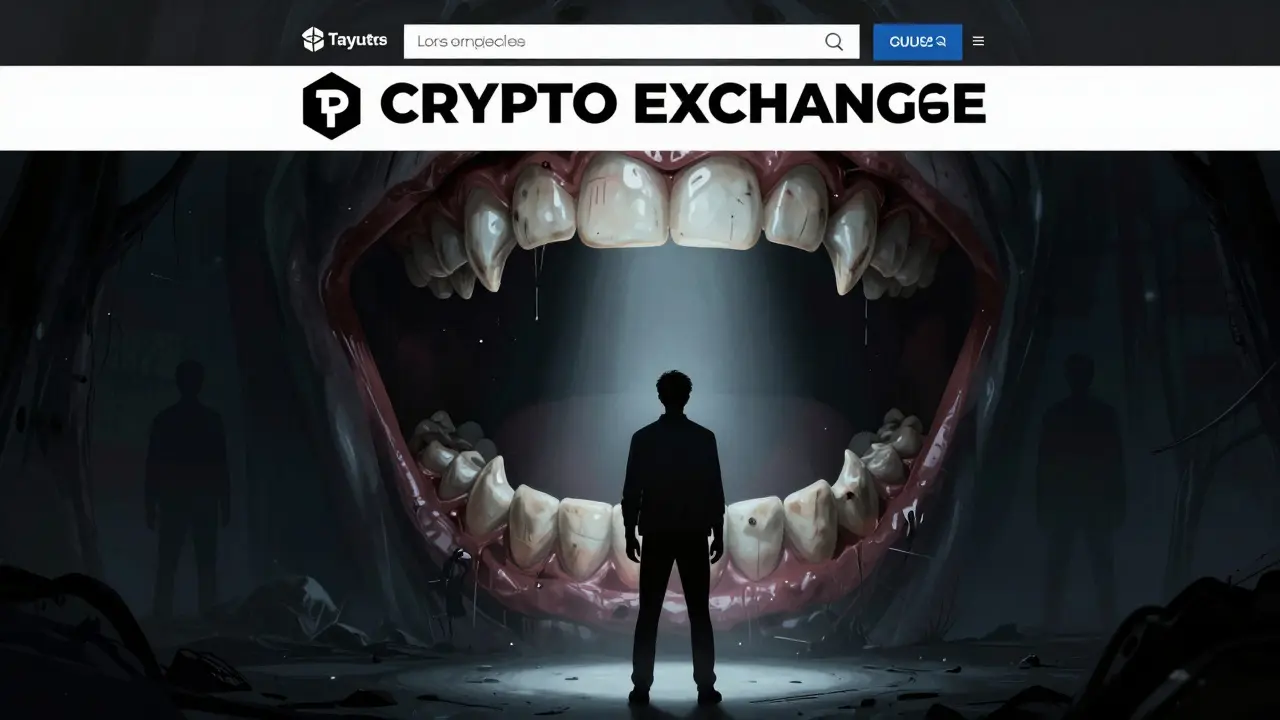 Une gueule béante déguisée en site web crypto prêt à dévorer les données personnelles